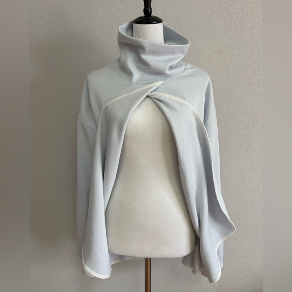 Nike Dri-Fit Asymmetrical Wrap Funnel Neck Top | Size M - Picture 2 of 10
